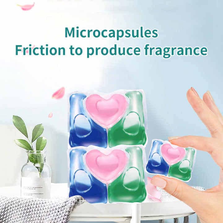 3-in-1 Fragrance Beads Eco-Friendly IKEDA Laundry Detergent Pods 8x Cleaning Power Disposable Washing Pods - Image 3