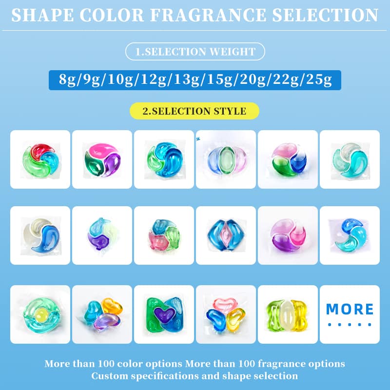 Sample Laundry Pods for Testing