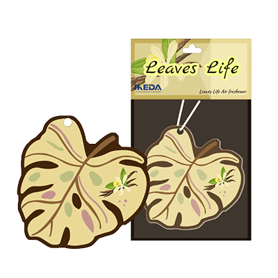 IKEDA brand Leaves shape paper car air freshener
